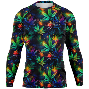 Chokefish™ Long Sleeve Rashguard Cannabis Men's Shirt-003